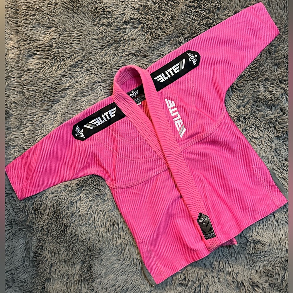 Elite Sports Women's Core Pink Brazilian Jiu Jitsu BJJ  -Used TOP ONLY